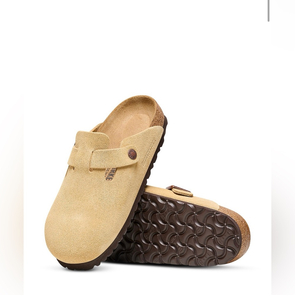 Birkenstock Tan Suede Mules